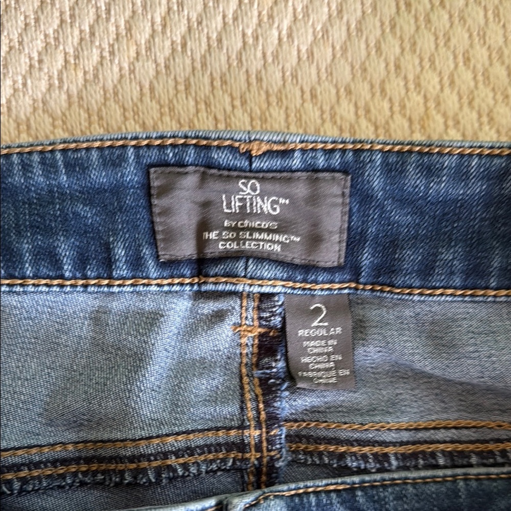 Chico's Blue Boot Cut Jeans with Classic Denim Style - Picture 7 of 9